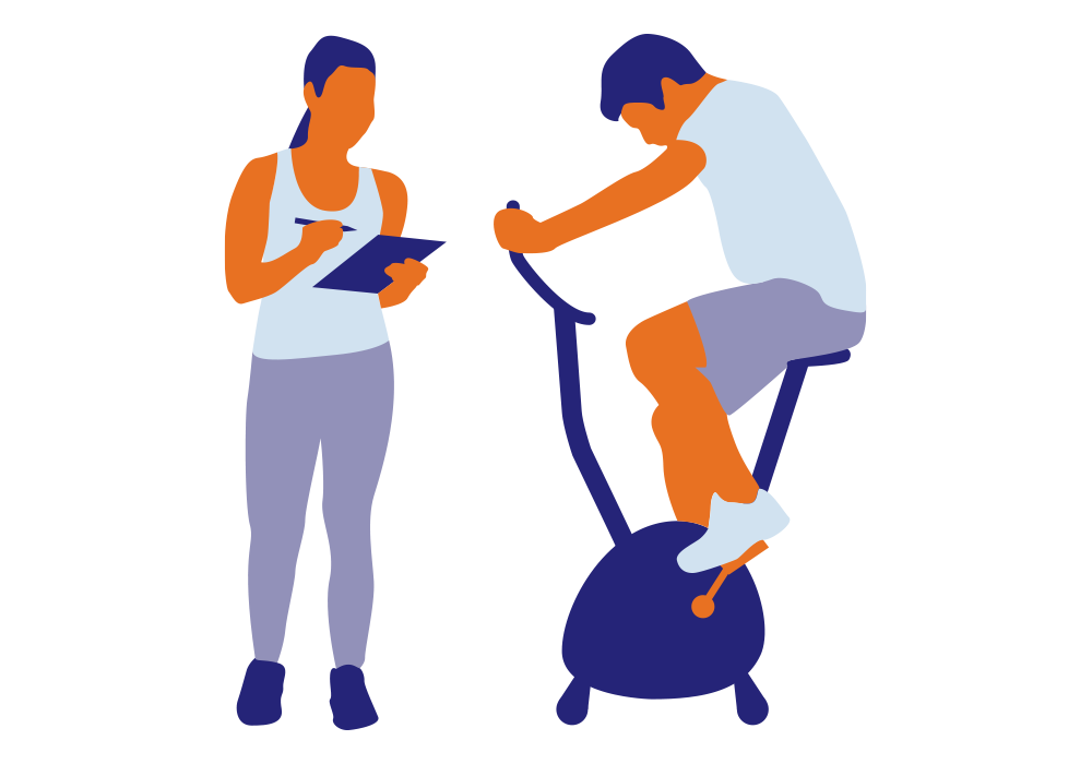 illustration coach et sportif